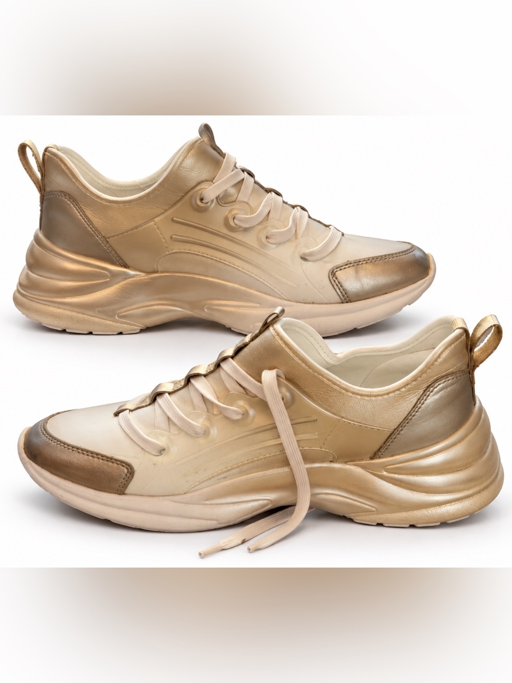 ALDO Chicsneaker2 Women's Gold Sneakers